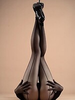 Candyball Secretary Black Pantyhose